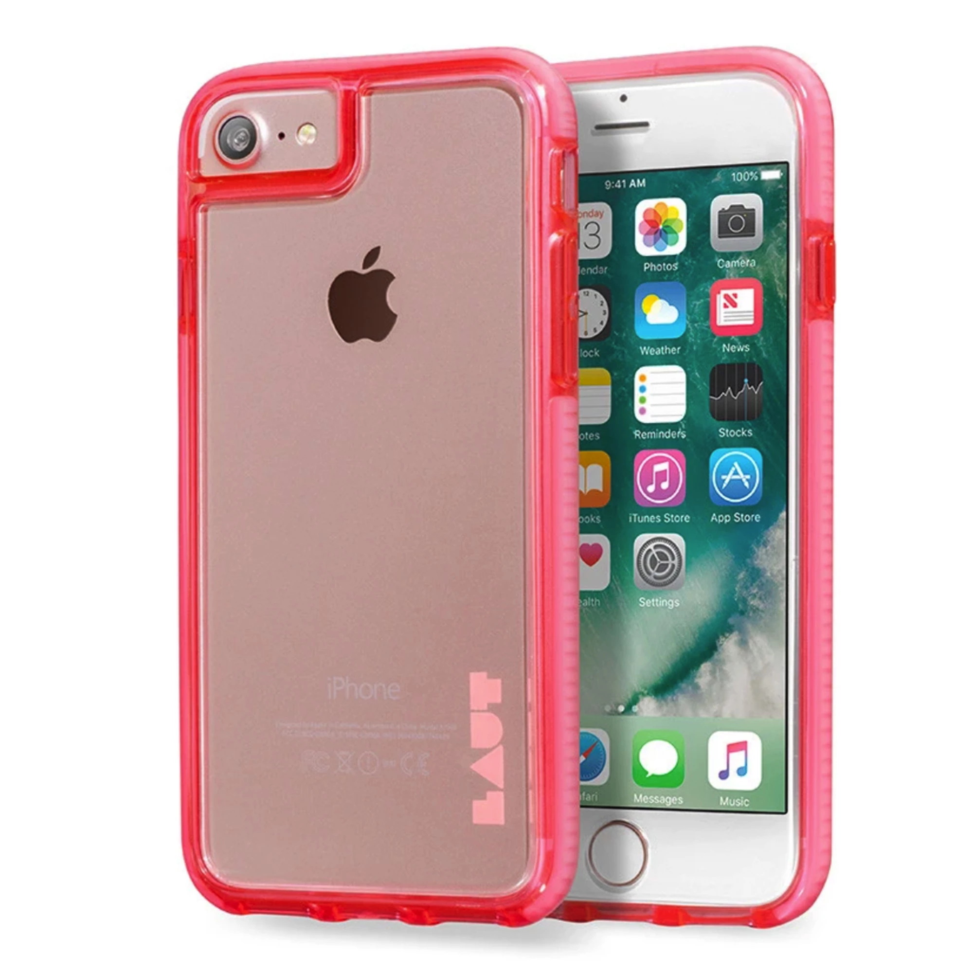 Чохол LAUT LAUT FLURO [IMPKT] Pink for iPhone SE 2020 / iPhone 8/7/6 (LAUT_IP7_FR_P)